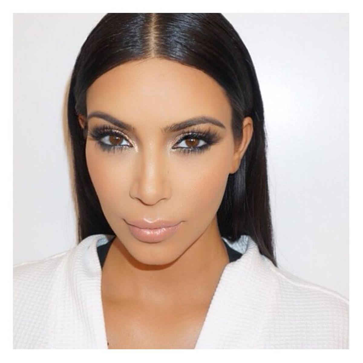 El maquillaje de Mario para Kim Kardashian