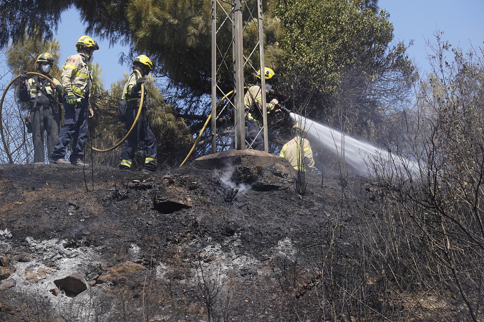 Incendi de vegetació a Girona