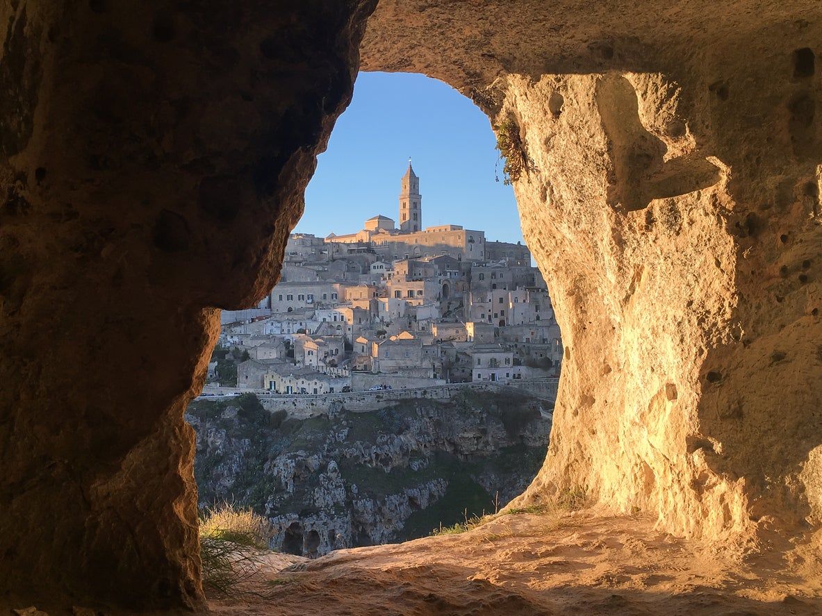 Cueva Sassi en Matera, Italia