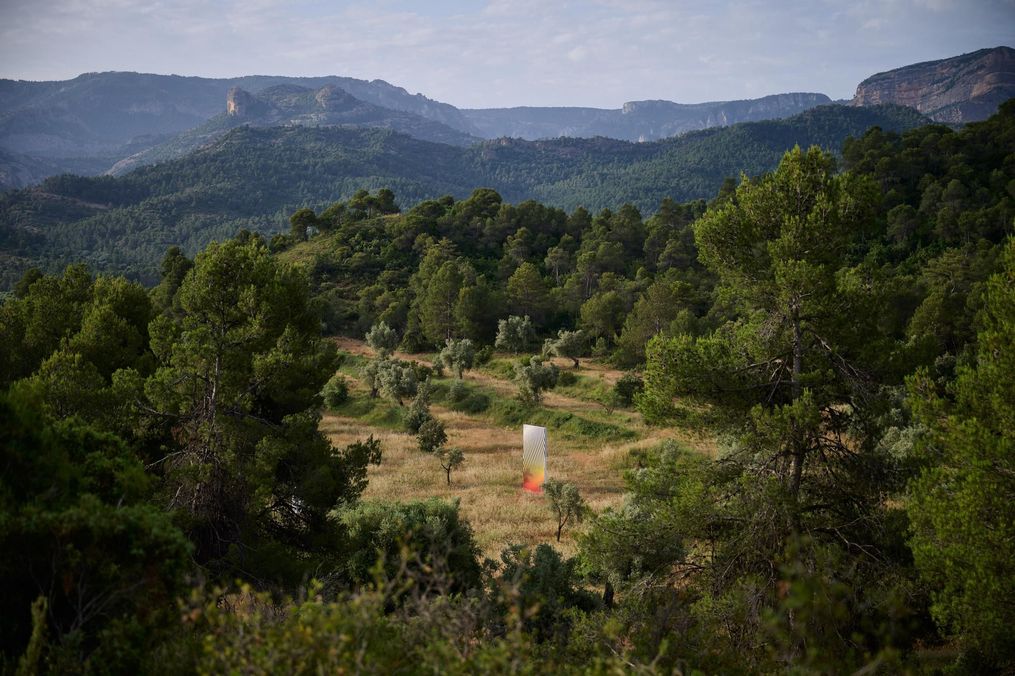 Un museo al aire libre entre un paisaje de encinas, pinos y olivos