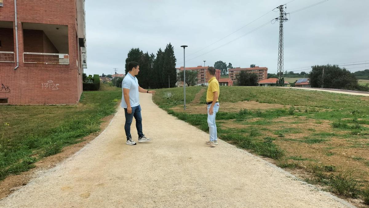 Jorge Suárez e Iván Fernández en la renovada pista finlandesa de Los Campos.