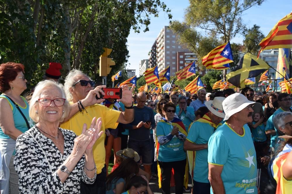 Berguedans a la manifestació de la Diada