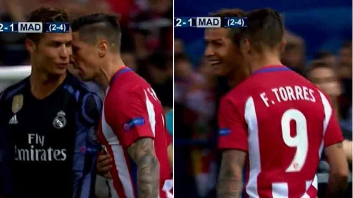 Cristiano Ronaldo y Fernando Torres se encararon