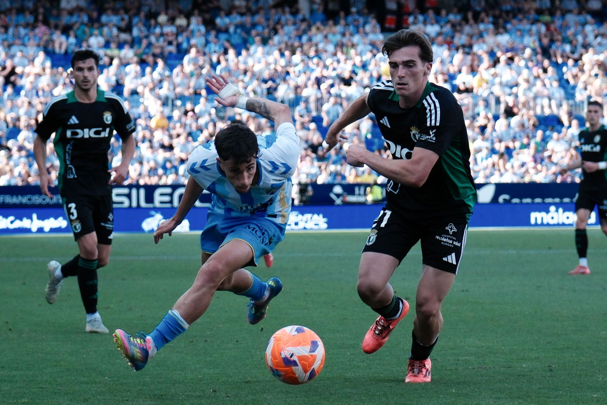 Málaga CF - Burgos CF. Jornada 42, Liga Hypermotion