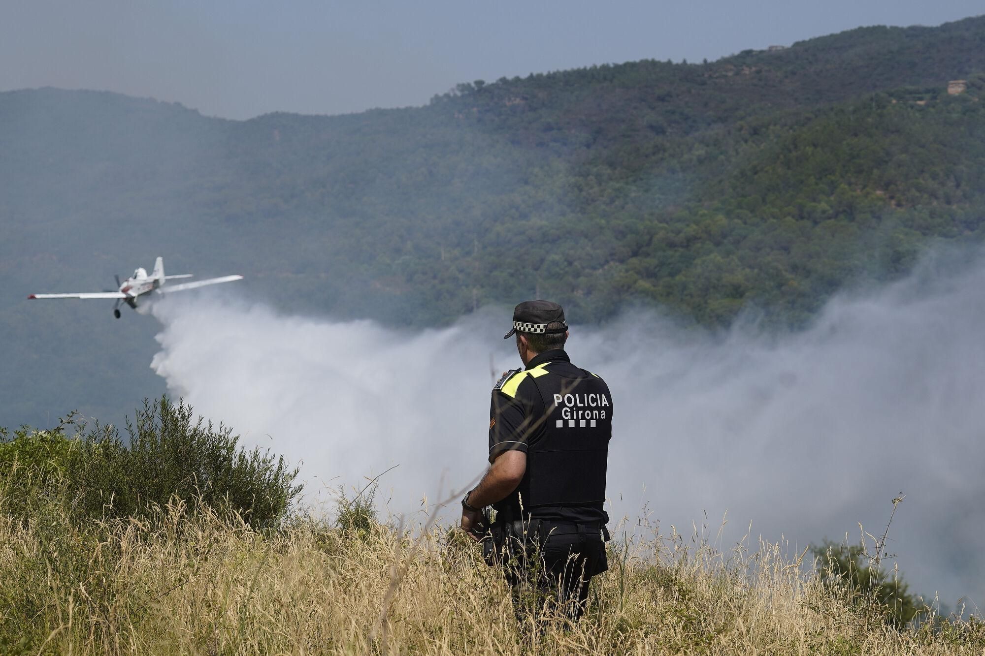 Girona zona boscosa font de la pólvora sant Daniel incendi forestal