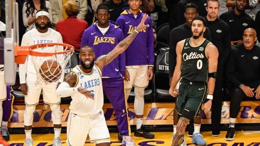 Tatum decide un partido loco entre Lakers y Celtics