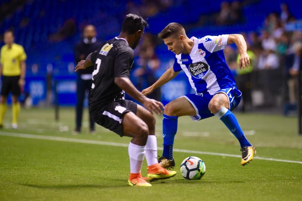 El Dépor golea al Corinthians en Riazor