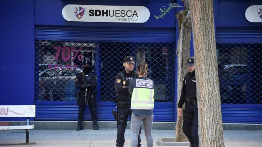 Registros en la sede del Huesca por una operación contra el amaño en partidos de fútbol