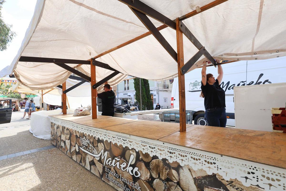 Preparativos de la Feria Ibiza Medieval