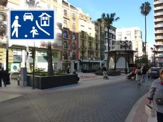 ¿Qué significa esta señal que se encuentra en la plaza de la Paz de Castelló?