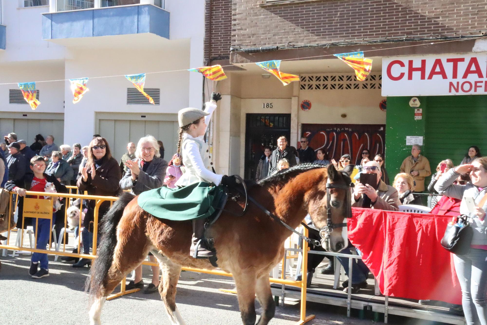 Perros policía y animales de granja completan el desfile de Sant Antoni en València