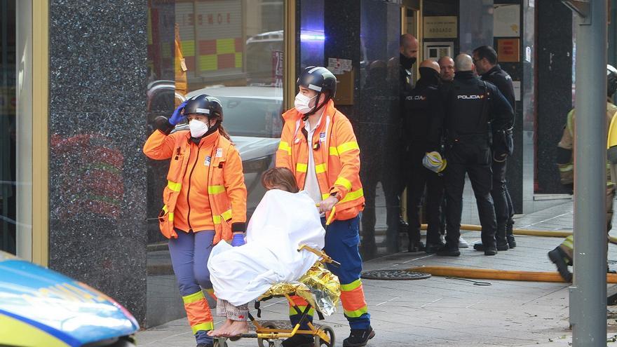 Tres heridos en un nuevo incendio en el centro de Ourense