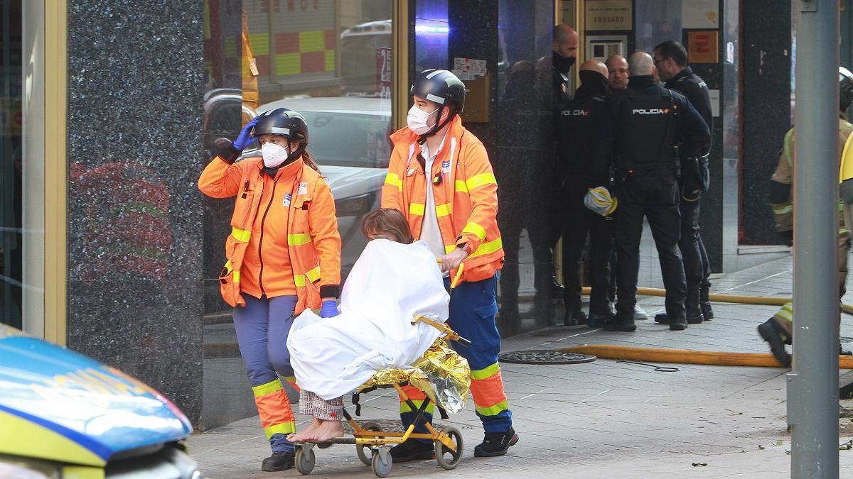 Tres heridos en un nuevo incendio en el centro de Ourense