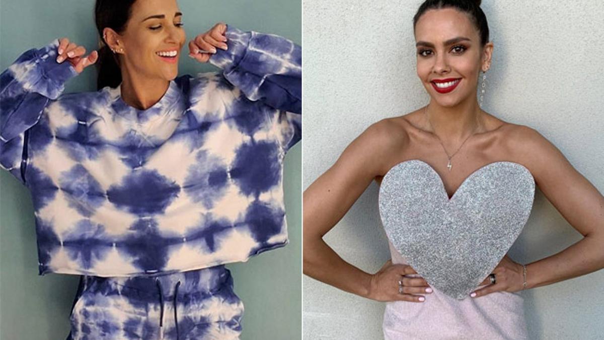 Paula Echevarría, con conjunto 'tie-dye', y Cristina Pedroche, con vestido eco de Agatha Ruiz de la Prada