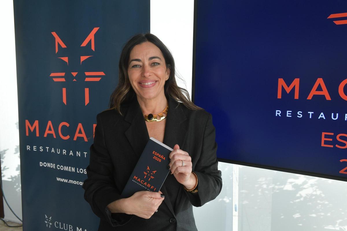 Lorena Chousa, en la presentación de la Guía Macarfi, en el Club Cámara Noroeste.