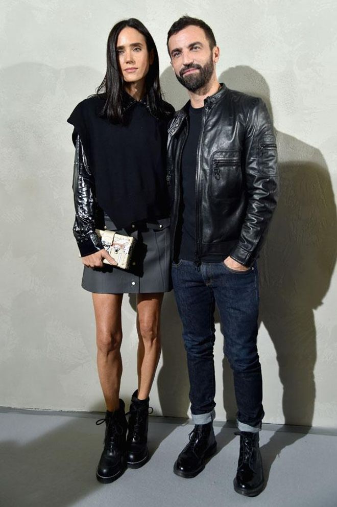 Front row Paris Fashion Week: Nicolas Ghesquiere y Jennifer Connelly