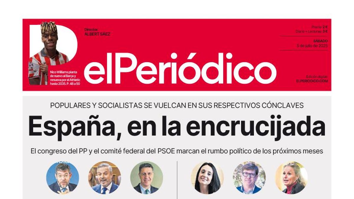 La portada de EL PERIÓDICO del 5 de julio de 2025