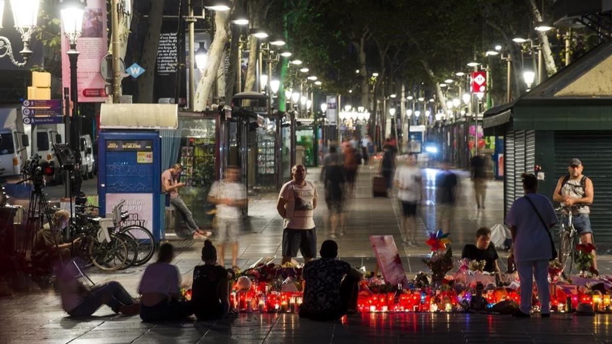 Pla de la Boqueria, esta madrugada.