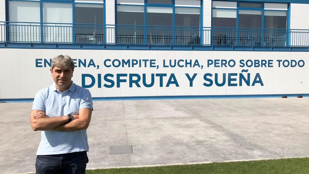 Txema Indias, en la Ciudad Deportiva del Leganés.