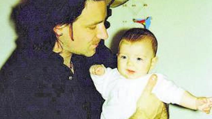 Con Jordan, la primogénita,
 en 1989.