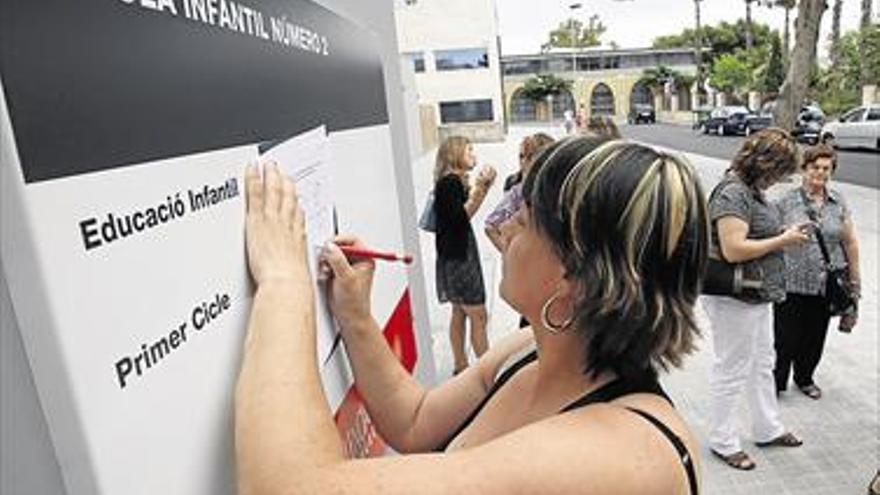 Castellón mantiene a la baja su oferta de plazas de Infantil