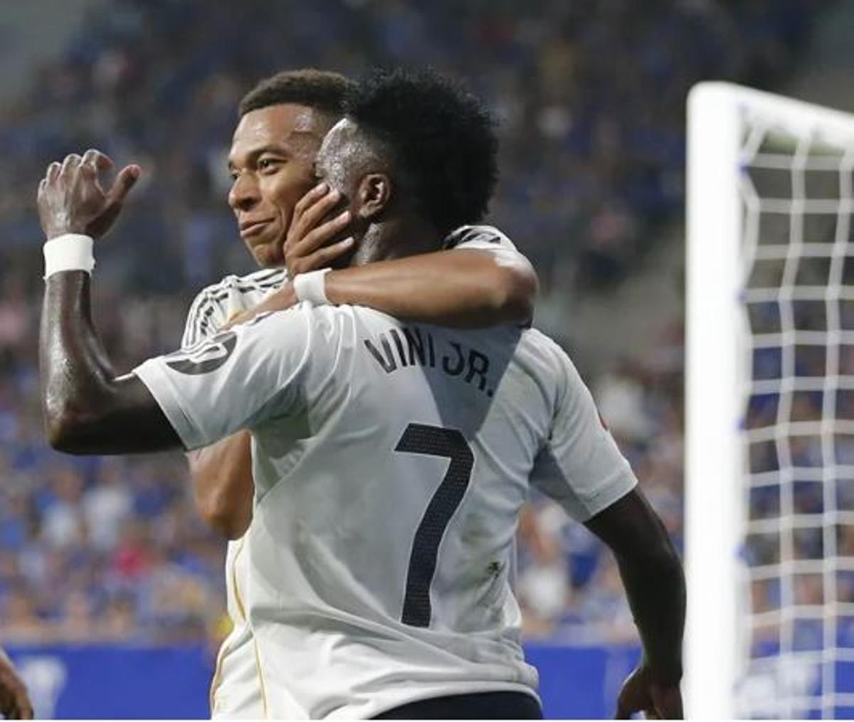Mbappé y Vinicius con el Real Madrid