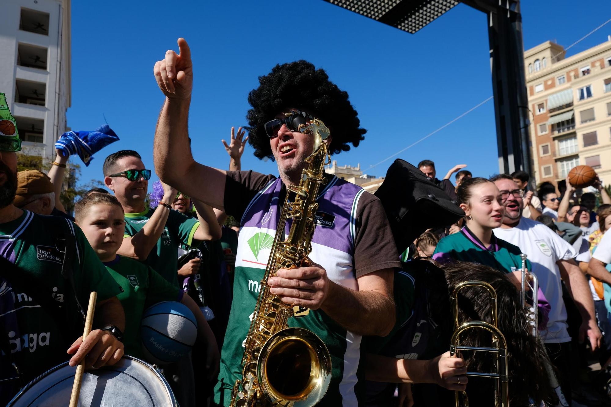 Las aficiones de la Copa del Rey tomaron el Centro este sábado, antes de las semifinales