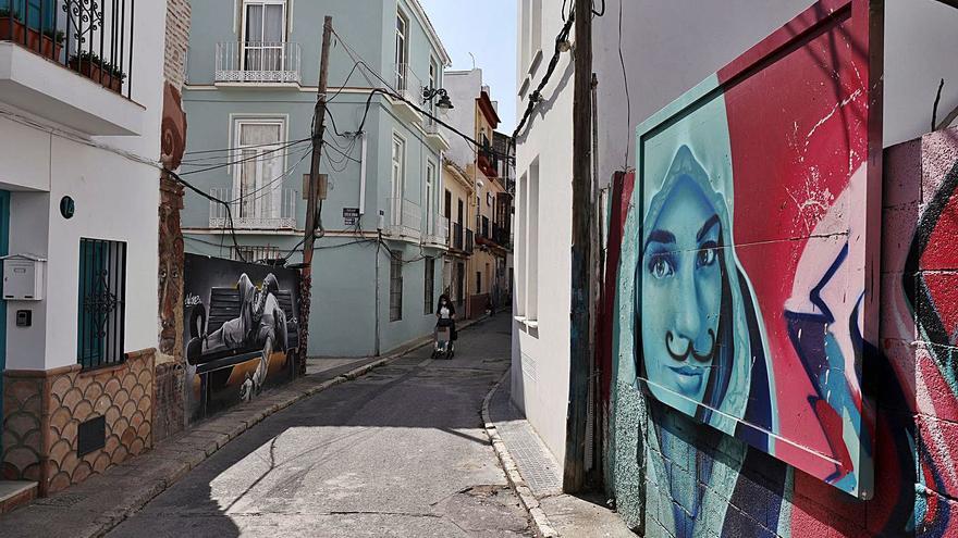 Una de las calles de Lagunillas ayer.