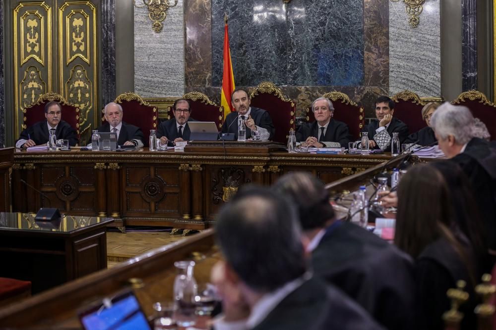 Els acusats del judici del Procés al Tribunal Suprem