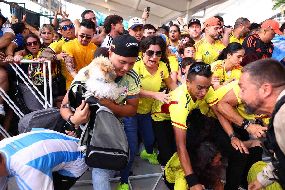 Los incidentes en el estadio de la final de la Copa América