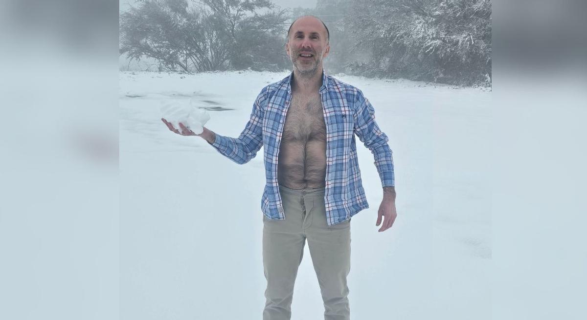 Jácome en el Alto do Rodicio.