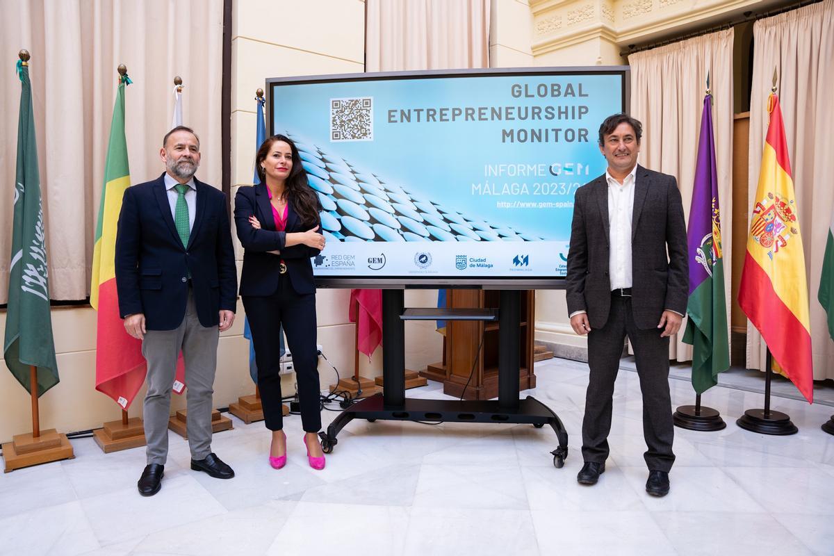 Presentación del informe GEM en el Ayuntamiento de Málaga.