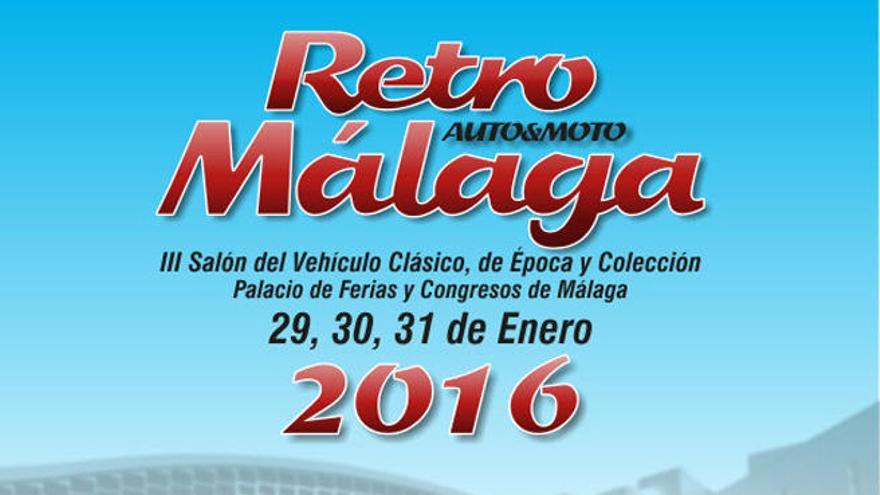 El cartel de la tercera edición del Salón Retro Málaga.