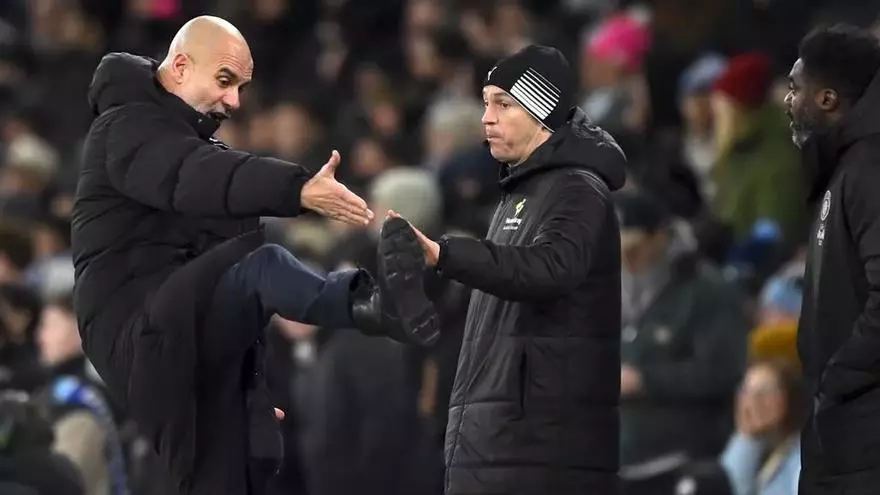 Guardiola y su enganchón con el árbitro y con el entrenador del Brighton