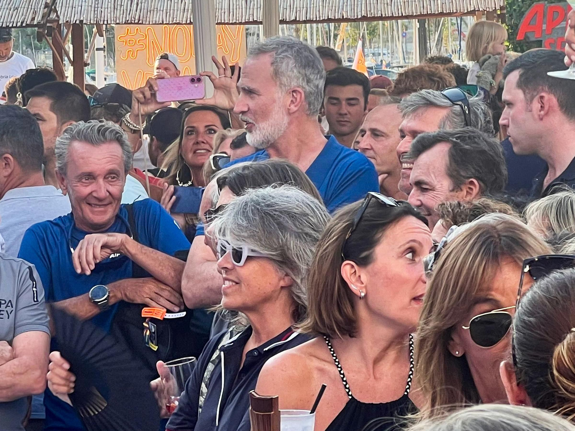 Las fotos del rey en el concierto de Jaume Anglada ayer al terminar la regata en Palma