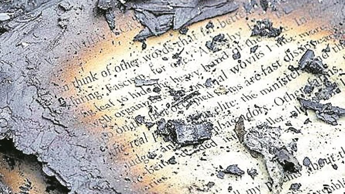 Manuscrito quemado.