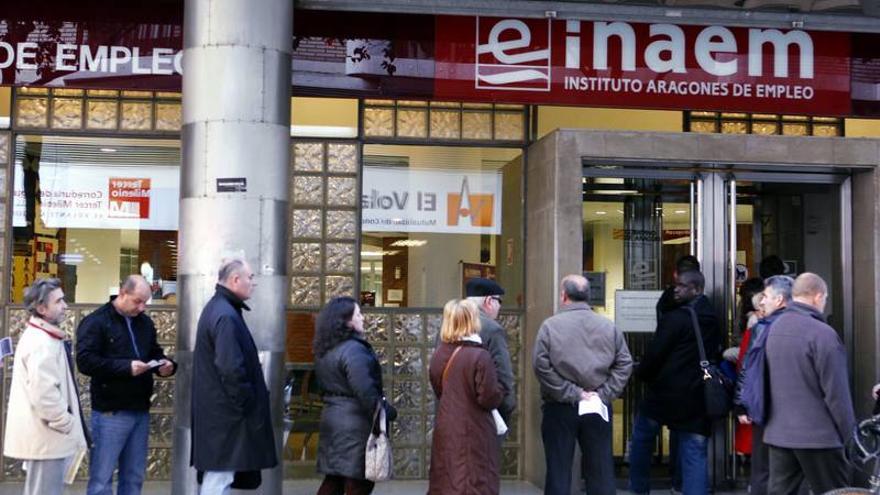 Aragón comienza el año con 2.061 desempleados más