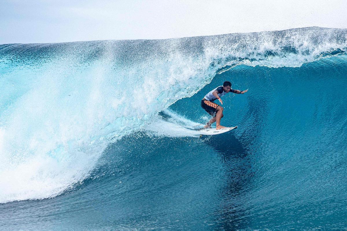 Competición de surf Outerknown Tahiti Pro 2022 en Teahupoo, Polinesia Francesa