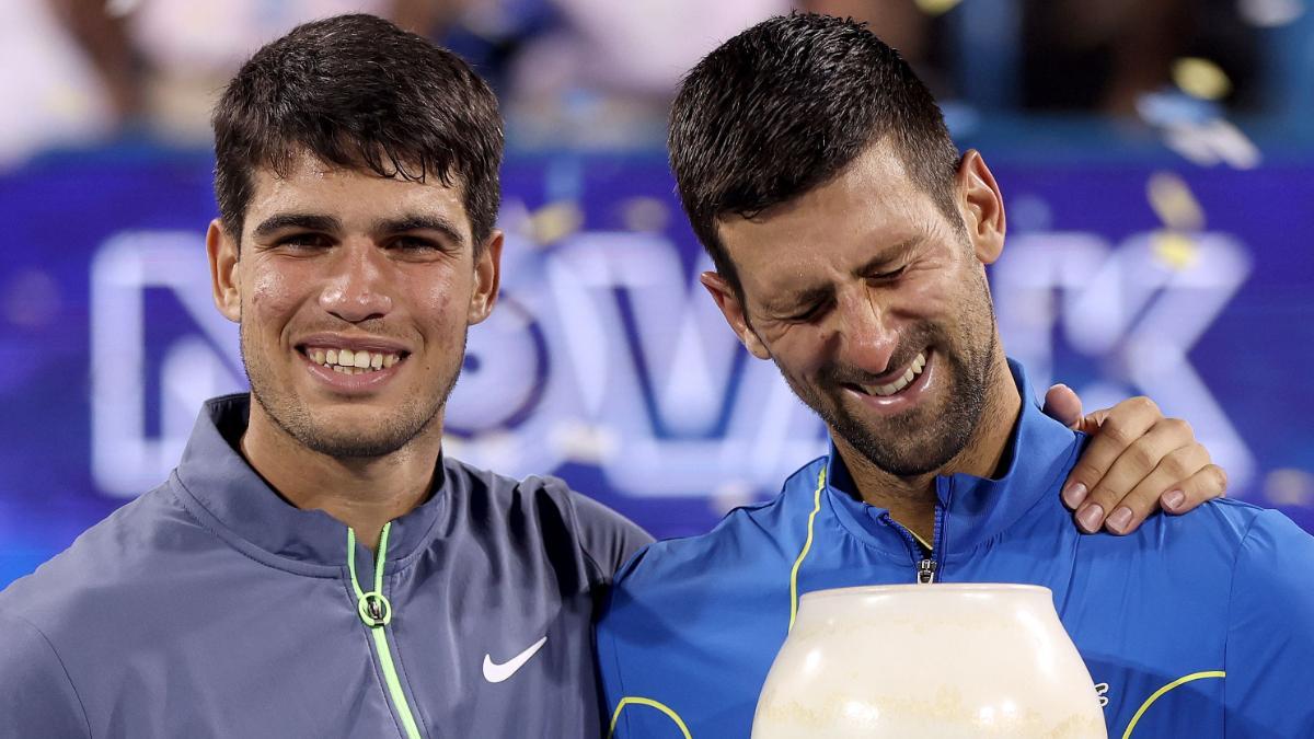 Djokovic compara la capacidad de esfuerzo de Alcaraz con Nadal