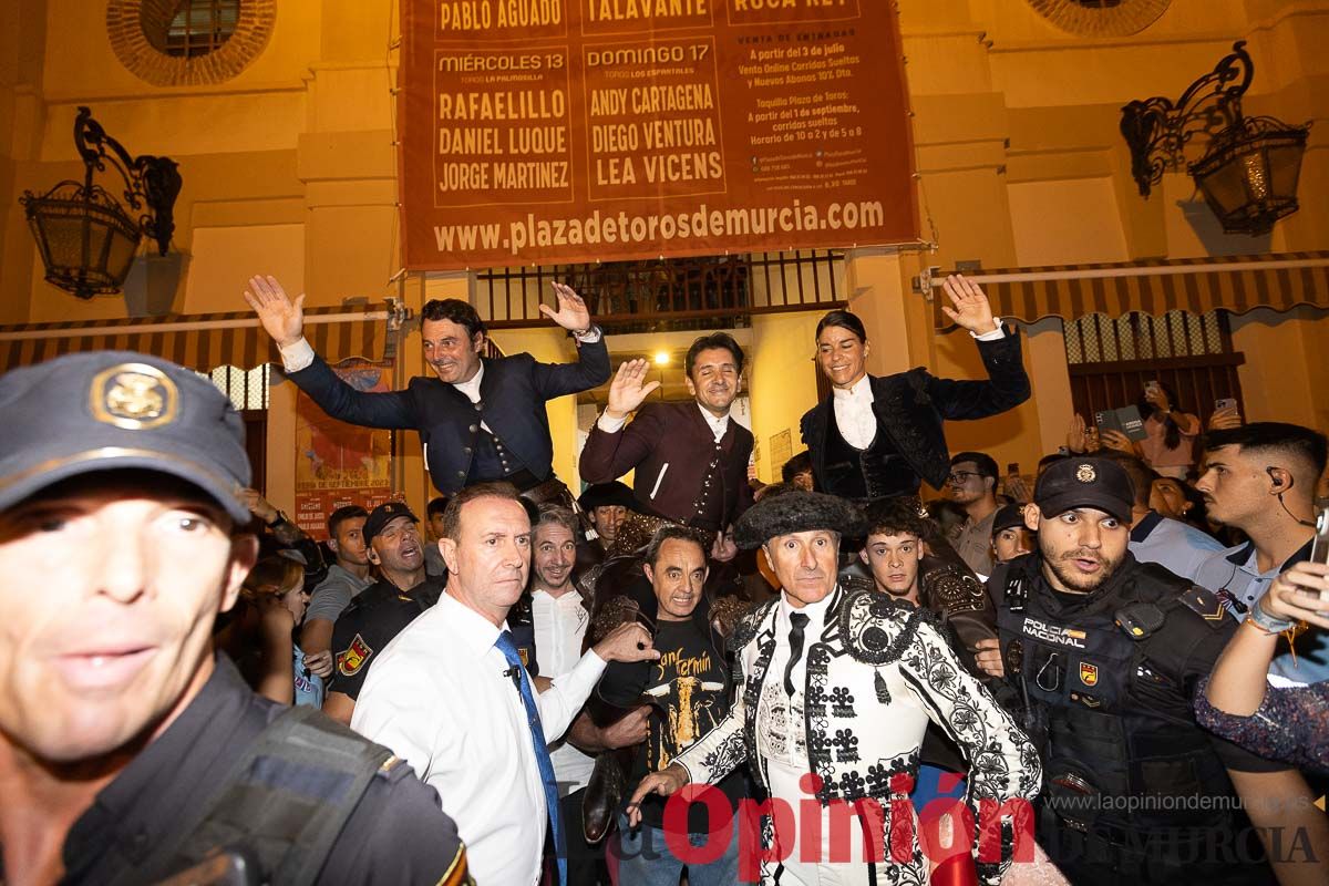 Corrida de Rejones en la Feria Taurina de Murcia (Andy Cartagena, Diego Ventura, Lea Vicens)