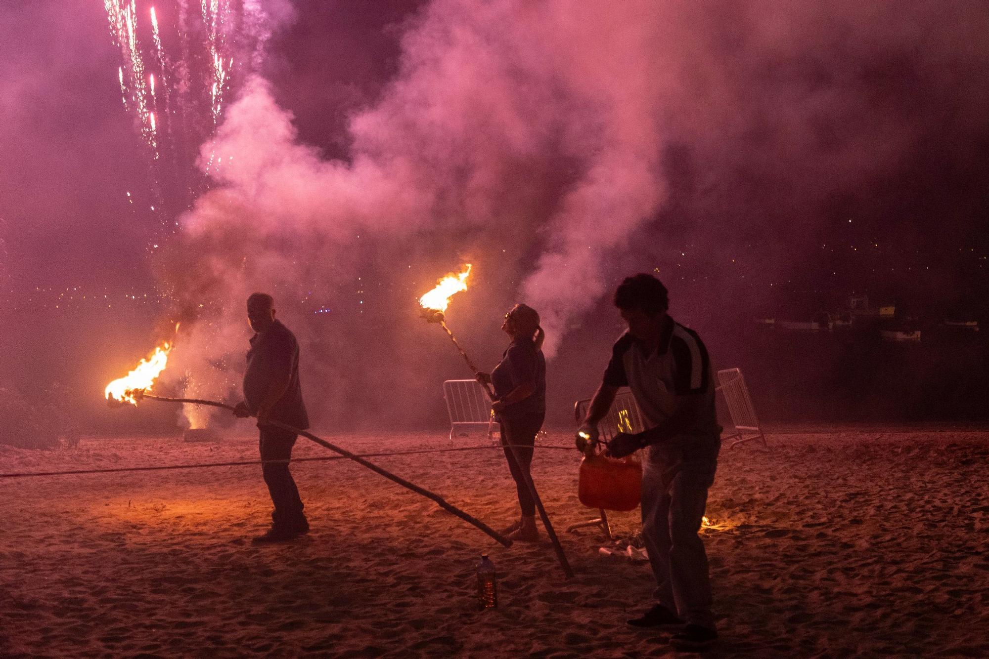 Noche mágica en un caluroso San Xoán en Galicia