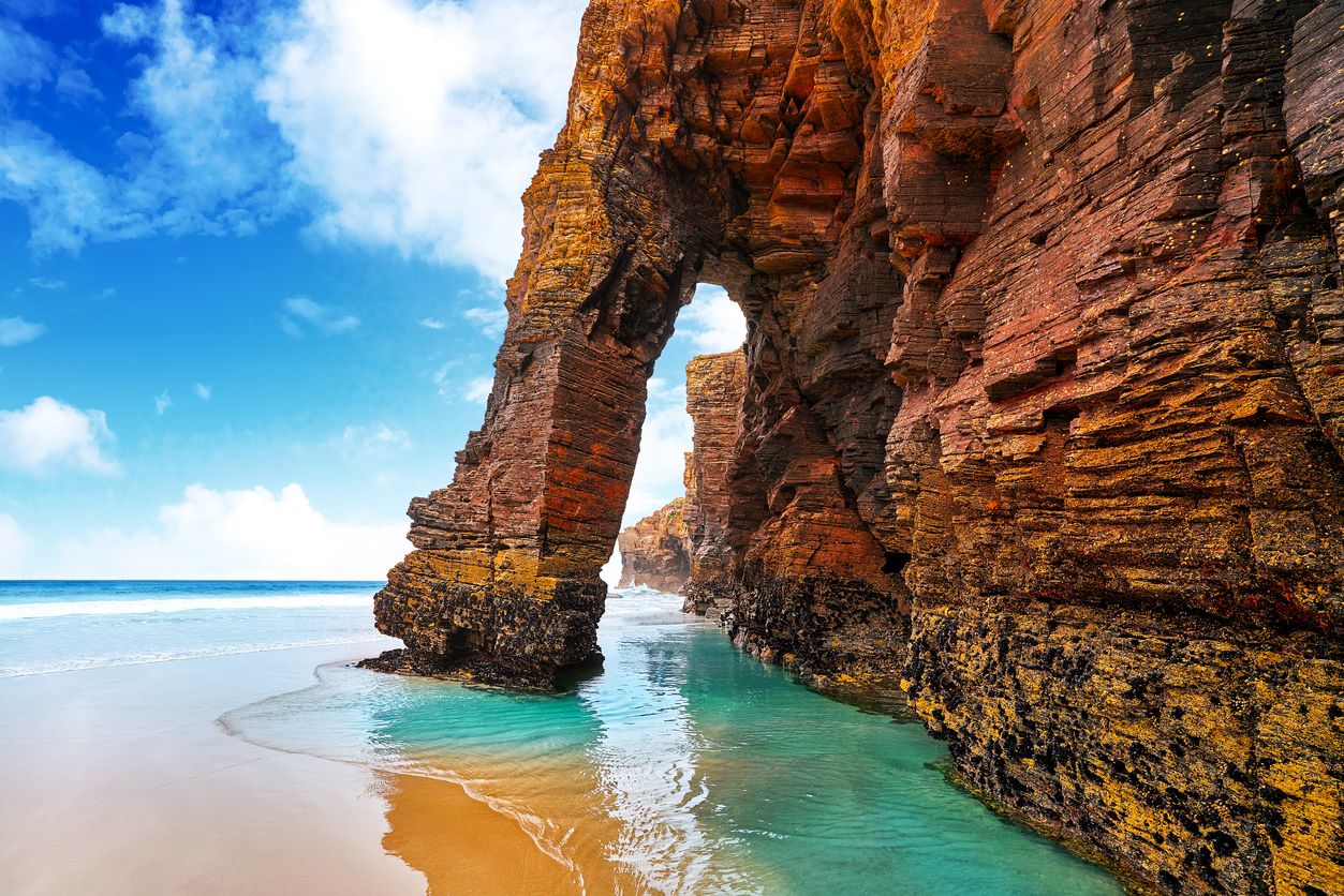 Playa las Catedrales en Galicia.