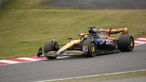 Oscar Piastri, durante la primera sesión de entrenamientos libres del GP de Japón