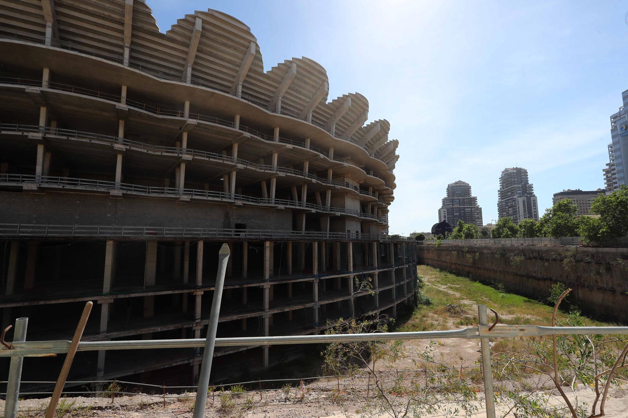 Las obras en el nuevo Mestalla como nunca las habías visto antes