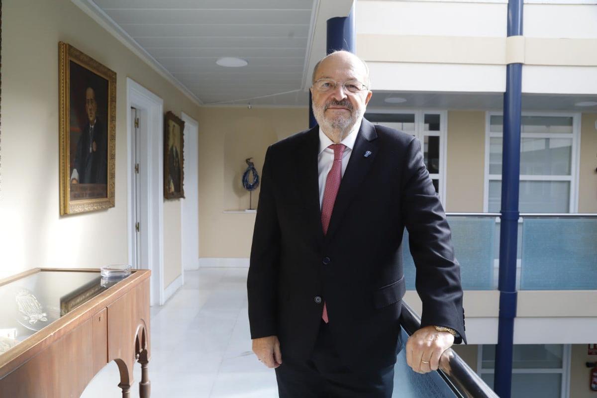 Carlos Arias, en la sede del Colegio de la Abogacía.