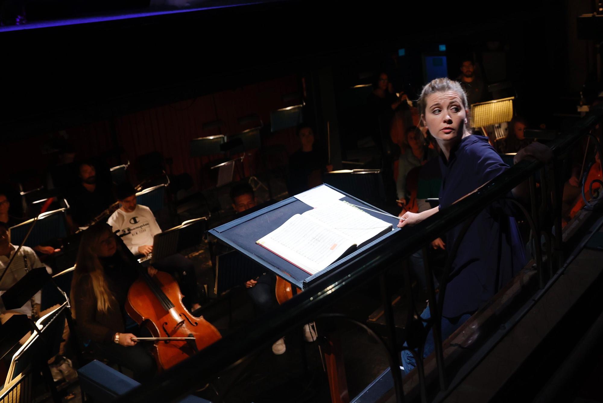 Ensayo de la ópera Don Giovanni en el teatro Campoamor