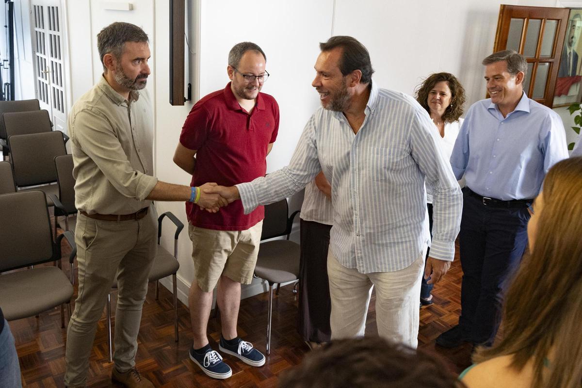 La visita del ministro Óscar Puente a Xàtiva, en imágenes