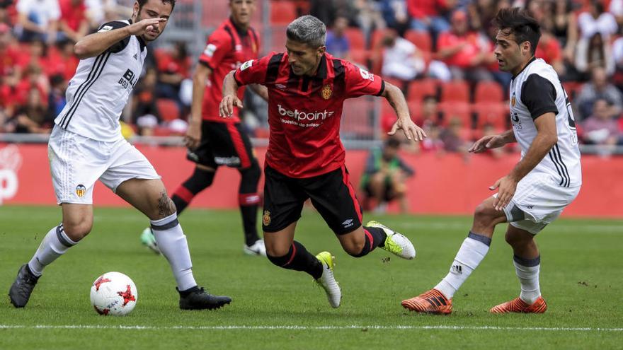 Salva Sevilla fue el autor del único gol del Mallorca en Paterna