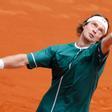 Rublev, durante su partido