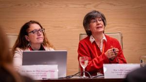 Barcelona 5/02/2026 Sociedad Comparecencia en el Parlament de lAssociació TOC Catalunya con Bellvitge y el Clínic en la comisión de salut del Parlament. Con la dra María del Pino Alonso Ortega y la dra. Luisa Lázaro. AUTOR: JORDI OTIX
